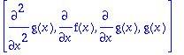 [diff(g(x),`$`(x,2)), diff(f(x),x), diff(g(x),x), g...