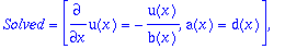 ans := TABLE([1 = TABLE([Pivots = [a(x)-d(x) <> 0],...