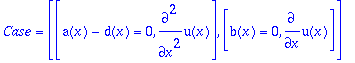 ans := TABLE([1 = TABLE([Pivots = [a(x)-d(x) <> 0],...