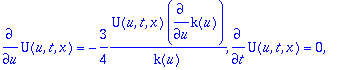 {[Solved = [diff(X(u,t,x),`$`(x,2)) = 1/2*diff(k(u)...