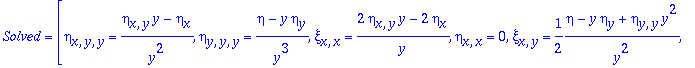 sys22 := TABLE([Case = [[g+y^2*f = 0, xi[x]]], Solv...