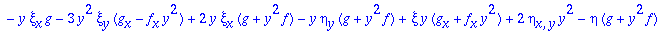 sys := -xi[y,y]*y^2-y*xi[y], eta+3*y*xi[y]*(g+y^2*f...