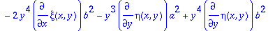 sys2 := [-diff(xi(x,y),y)*y-diff(xi(x,y),`$`(y,2))*...