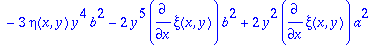 sys2 := [-diff(xi(x,y),y)*y-diff(xi(x,y),`$`(y,2))*...