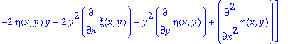sys1 := [diff(xi(x,y),`$`(y,2)), diff(eta(x,y),`$`(...