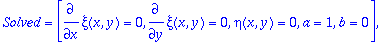 rr := TABLE([1 = TABLE([Pivots = [b <> 0], Solved =...