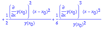 tay_ser := [y(x) = y(x[0])+diff(y(x[0]),x)*(x-x[0])...