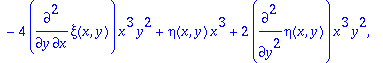 sys := {eta(x,y)*x*y^2+x^3*y*diff(eta(x,y),y)+eta(x...