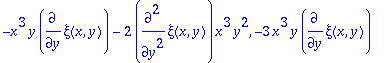 sys := {eta(x,y)*x*y^2+x^3*y*diff(eta(x,y),y)+eta(x...