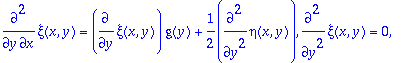 TABLE([Case = [[diff(g(y),`$`(y,2)) = 0, diff(xi(x,...