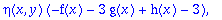 sys2 := [eta(x,y)*(3*f(x)+2*g(x)-h(x)), eta(x,y)*(f...