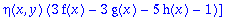 sys2 := [eta(x,y)*(3*f(x)+2*g(x)-h(x)), eta(x,y)*(f...
