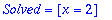 TABLE([1 = TABLE([Case = [[x-1 <> 0, 