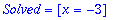 TABLE([1 = TABLE([Case = [[x-1 <> 0, 