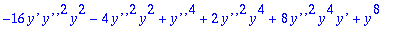 ans2 := TABLE([Constraint = [y^4-2*y^2*`z'`+`z'`^2-...