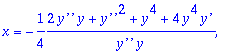 ans2 := TABLE([Constraint = [y^4-2*y^2*`z'`+`z'`^2-...
