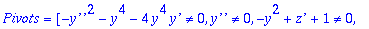 ans2 := TABLE([Constraint = [y^4-2*y^2*`z'`+`z'`^2-...