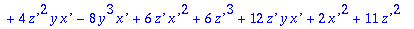 ans1 := TABLE([Constraint = [`x'`^4+2*`z'`^2*`x'`^2...