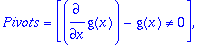 TABLE([Solved = [diff(f(x),x) = -f(x)^2/(diff(g(x),...