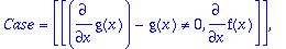 TABLE([Solved = [diff(f(x),x) = -f(x)^2/(diff(g(x),...