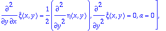 ans := TABLE([1 = TABLE([Solved = [eta(x,y) = 0, xi...