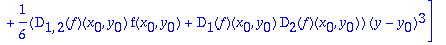 [f(x,y) = f(x[0],y[0])+D[1](f)(x[0],y[0])*(x-x[0])+...
