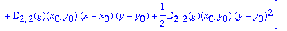[f(x,y) = f(x[0],y[0])+D[1](f)(x[0],y[0])*(x-x[0])+...